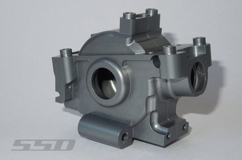 SSD RC HD Front Bulkhead for Rock / Baja Rey (Grey)
