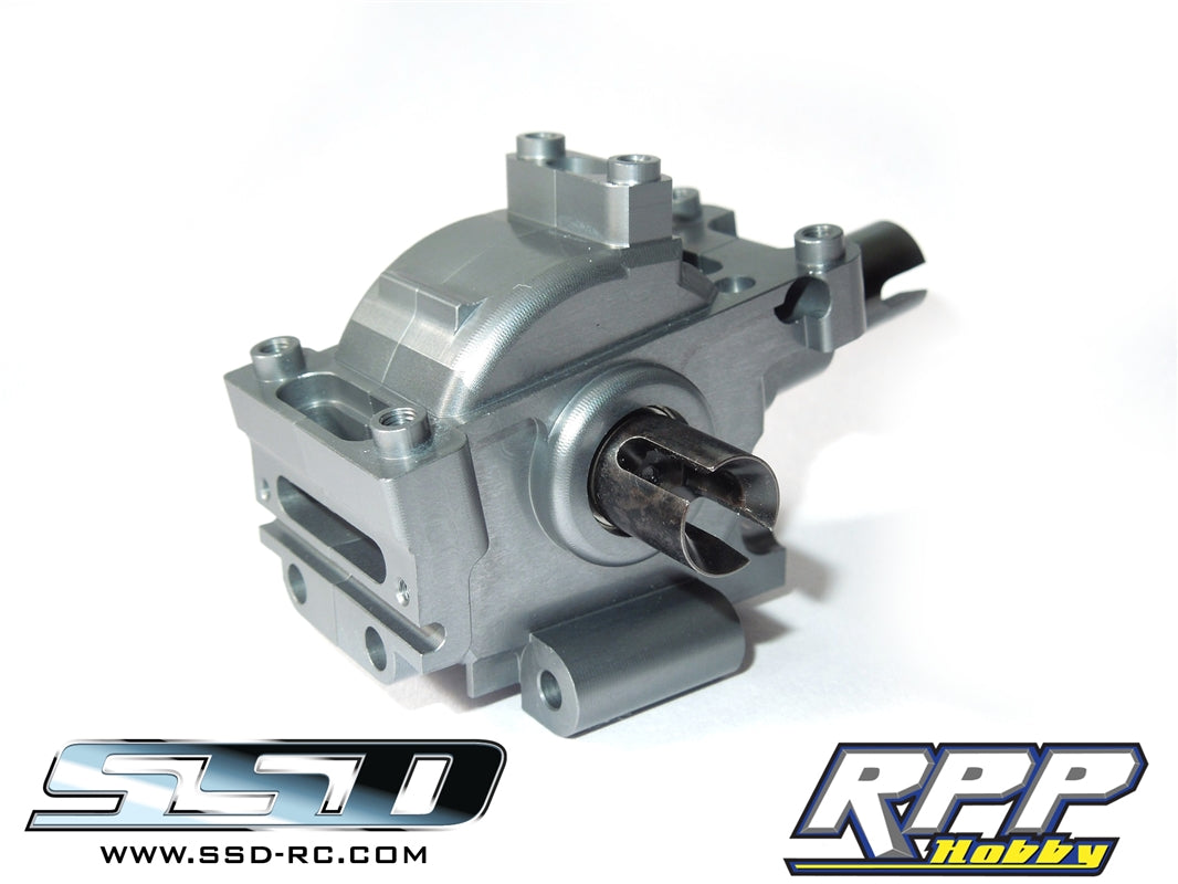 SSD RC HD Front Bulkhead for Rock / Baja Rey (Grey)