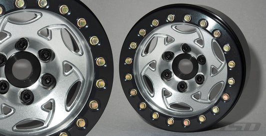 SSD RC 1.9" Champion Beadlock Wheels (Silver / Black) (2)