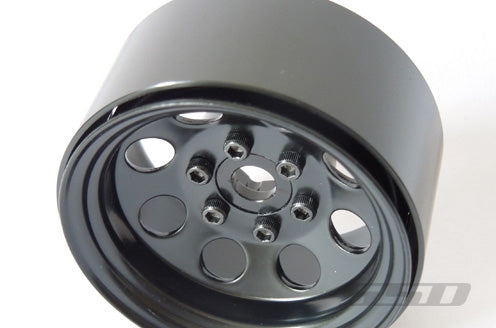SSD RC 1.9" Steel 8 Hole Beadlock Wheels (Black) (2)