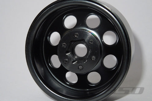 SSD RC 1.9" Steel 8 Hole Beadlock Wheels (Black) (2)