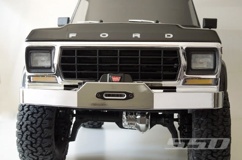 SSD RC Bronco Winch Bumper for TRX-4 (Chrome)