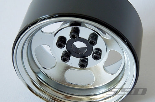 SSD RC 1.9" Steel Slot Beadlock Wheels (Chrome) (2)