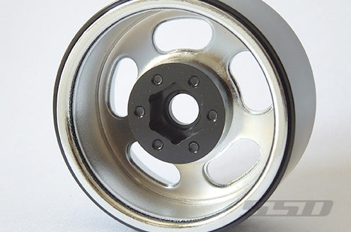 SSD RC 1.9" Steel Slot Beadlock Wheels (Chrome) (2)
