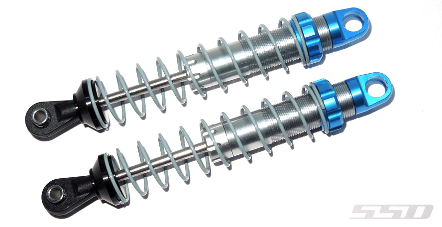 SSD RC Pro Scale 90mm Shocks Silver / Blue (2)