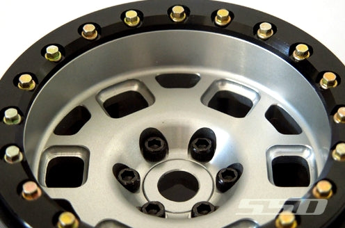 SSD RC 2.2" Contender PL Beadlock Wheels (Silver) (2)