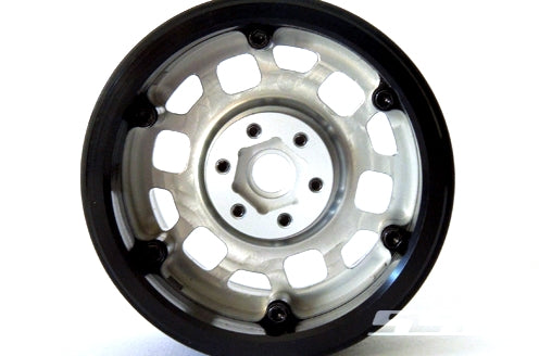 SSD RC 2.2" Contender PL Beadlock Wheels (Silver) (2)