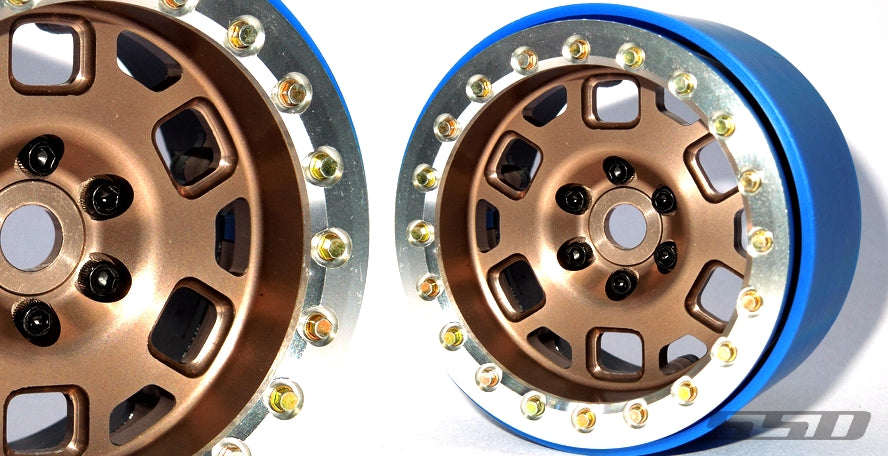 SSD RC 2.2" Contender PL Beadlock Wheels (Bronze) (2)