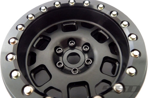 SSD RC 2.2" Contender Beadlock Wheels (Black) (2)