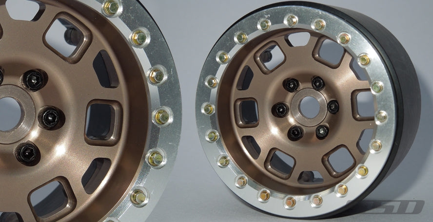 SSD RC 2.2" Contender Beadlock Wheels (Bronze) (2)
