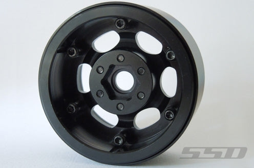 SSD RC Single 1.9" Rugged Beadlock Wheel (Black) (1)