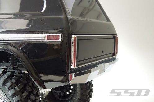 SSD RC Bronco Chrome Rear Bumper for TRX-4 / SCX10 II