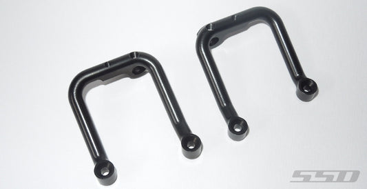 SSD RC Trail King Aluminum Front Shock Hoops (Black)