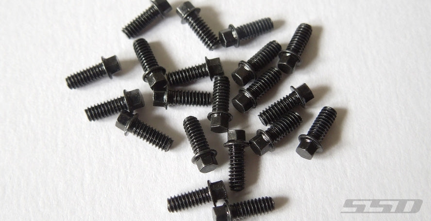 SSD RC M2 x 5mm Scale Hex Bolts - Black (20)