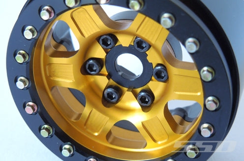 SSD RC 1.9" Challenger Beadlock Wheels (Gold) (2)