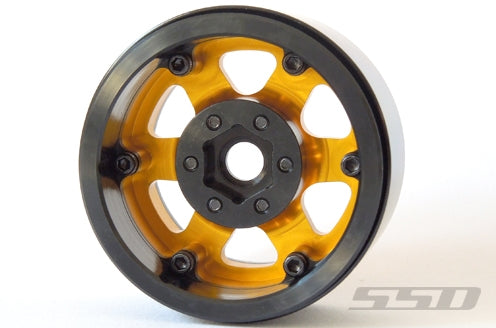 SSD RC 1.9" Challenger Beadlock Wheels (Gold) (2)