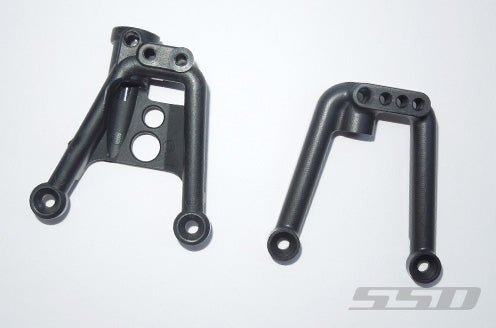 SSD RC Aluminum Shock Hoops for SCX10 II (Black)