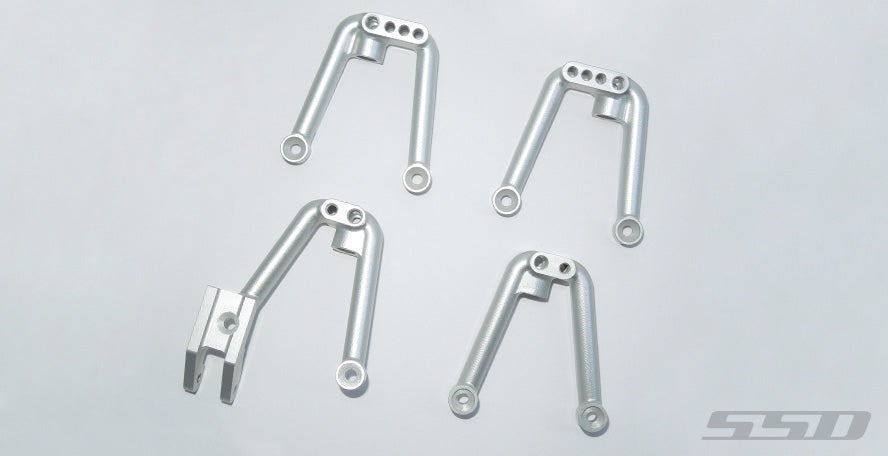 SSD RC Aluminum Shock Hoops for SCX10 II (Silver)