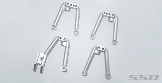 SSD RC Aluminum Shock Hoops for SCX10 II (Silver)