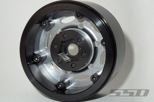 SSD RC Single 1.9" Champion Beadlock Wheel (Grey/Silver) (1)