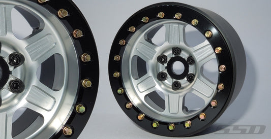 SSD RC 2.2" Challenger Beadlock Wheels (Silver) (2)