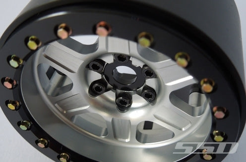 SSD RC Single 2.2" Challenger Beadlock Wheel (Silver) (1)