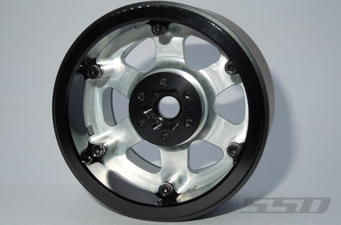 SSD RC Single 2.2" Challenger Beadlock Wheel (Silver) (1)