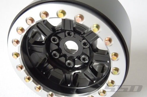 SSD RC Single 1.9" Warrior Beadlock Wheel (Black) (1)