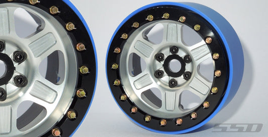 SSD RC 2.2" Challenger PL Beadlock Wheels (Silver) (2)