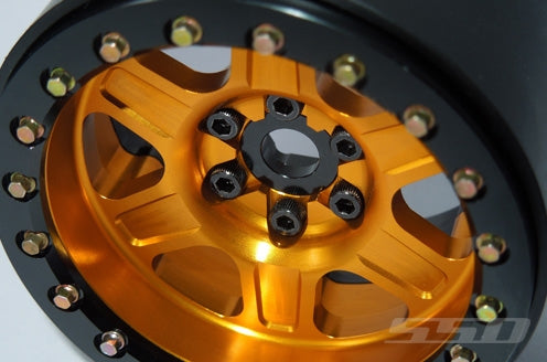 SSD RC 2.2" Challenger Beadlock Wheels (Gold) (2)
