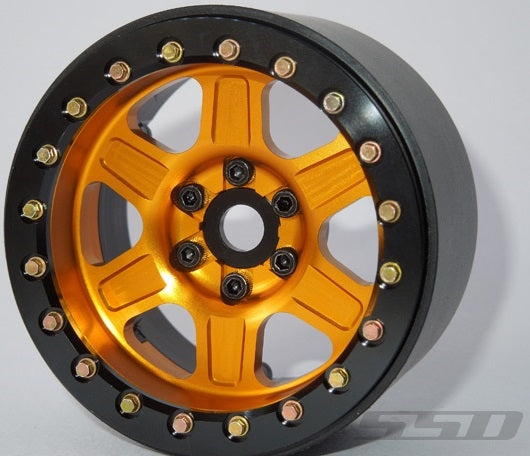 SSD RC Single 2.2" Challenger Beadlock Wheel (Gold) (1)