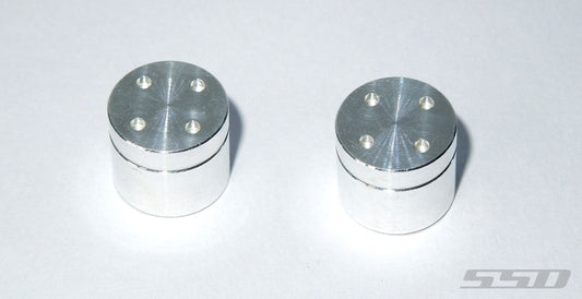 SSD RC M5 Locking Hubs (Silver) (2)