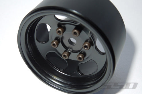 SSD RC 1.55" Steel Slot Wheels (Black) (2)