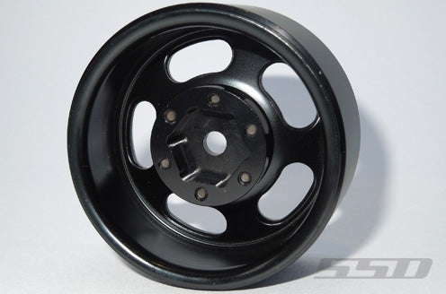SSD RC 1.55" Steel Slot Wheels (Black) (2)