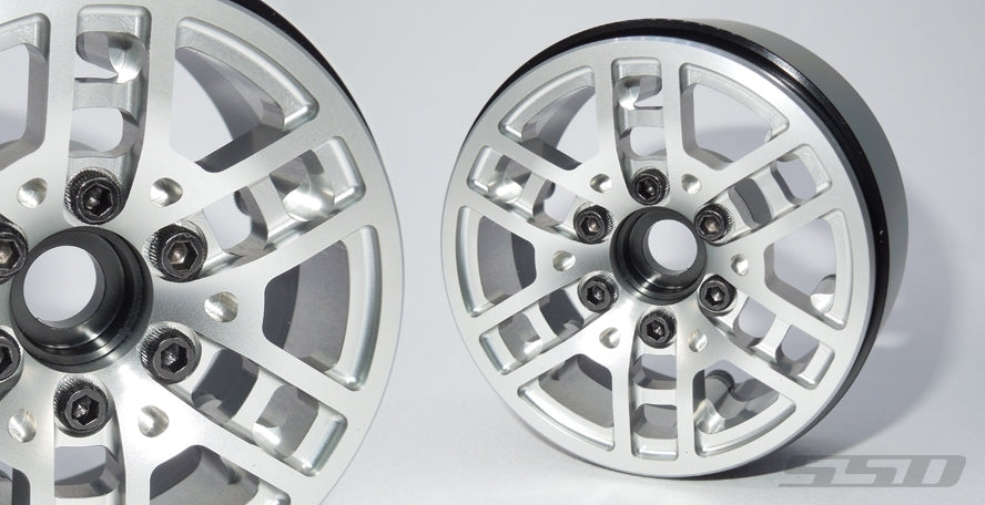 SSD RC 1.9" Toycoma Beadlock Wheels (Silver) (2)