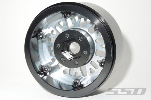 SSD RC Single 1.9" Mesh Beadlock Wheel (Silver) (1)