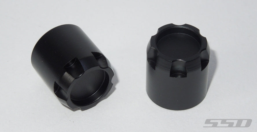 SSD RC M6 Scale Hubs (Black) (2)