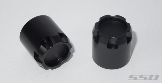 SSD RC M6 Scale Hubs (Black) (2)