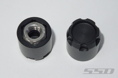 SSD RC M6 Scale Hubs (Black) (2)