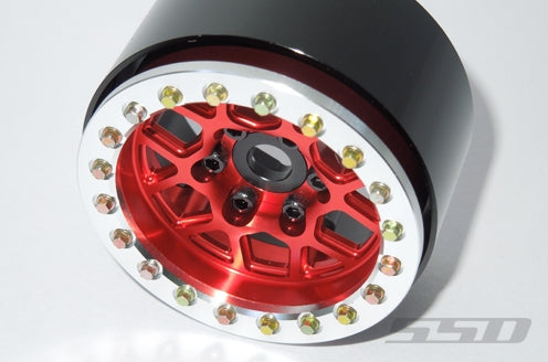 SSD RC Single 1.9" Boxer Wheel (Red) (1)