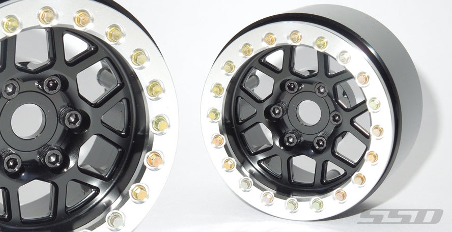 SSD RC 1.9" Boxer Wheels (Black) (2)
