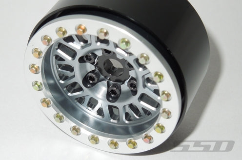 SSD RC Single 1.9" Mesh Beadlock Wheel (Grey) (1)
