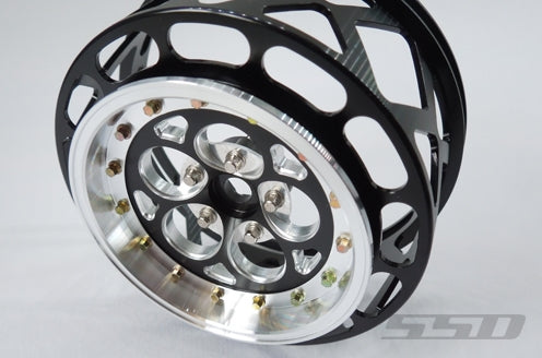 SSD RC 5 Hole Drag Rear 2.2" / 3.0" One Piece Wheels (Black) (2)