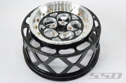 SSD RC 5 Hole Drag Rear 2.2" / 3.0" One Piece Wheels (Black) (2)