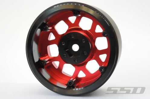 SSD RC 2.2" Boxer Beadlock Wheels (Red) (2)