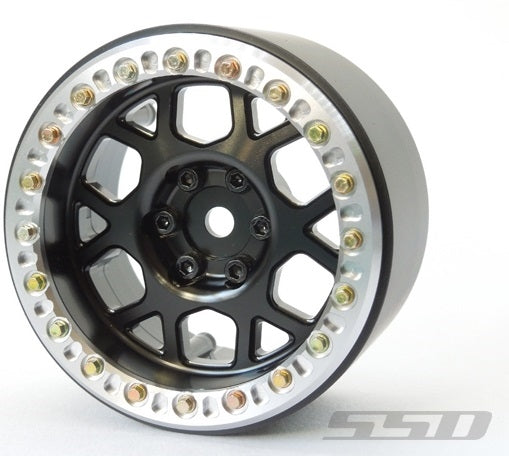 SSD RC Single 2.2" Boxer Beadlock Wheel (Black) (1)
