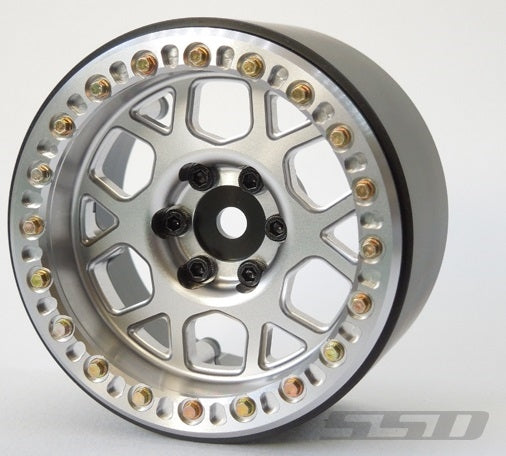 SSD RC Single 2.2" Boxer Beadlock Wheel (Silver) (1)