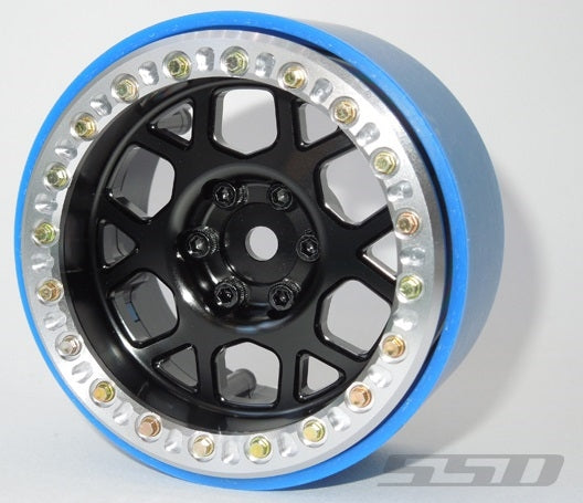 SSD RC Single 2.2" Boxer PL Beadlock Wheel (Black) (1)