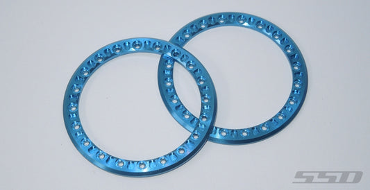 SSD RC 2.2'' Blue Aluminum Beadlock Rings (2)