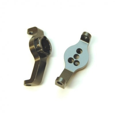 STRC Aluminum Front Axle Caster Blocks (1 Pair) TRX-4 (Gun Metal)